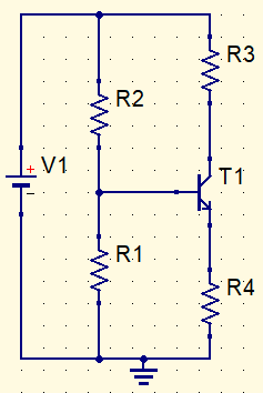 Polarização de BJT por divisor de tensão