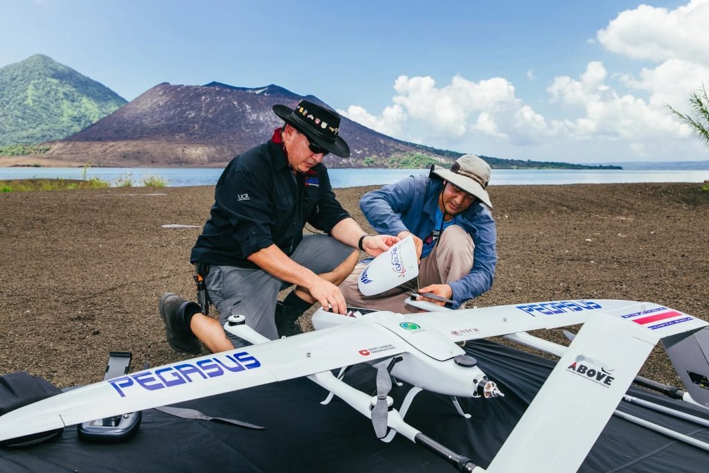 Drone to study volcanoes