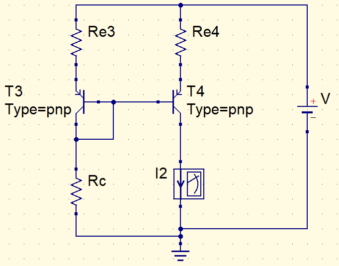 current mirror with pnp