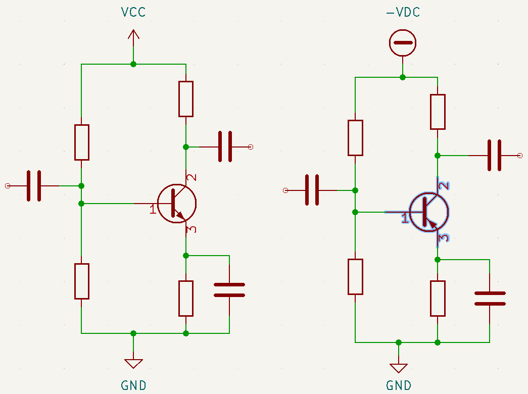 2 projects of BJT common emitter amplifiers Electrical