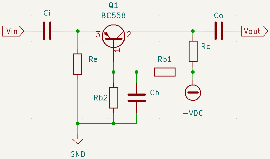 PNP common base amplifier