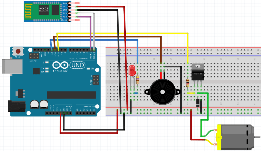 Arduino with Bluetooth module HC-05 - Electrical e-Library.com